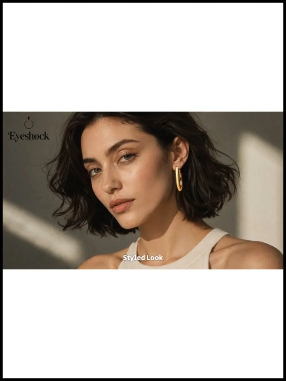 18K Gold Plated Twisted Hoop Earrings for Women, Hypoallergenic S925 Sterling